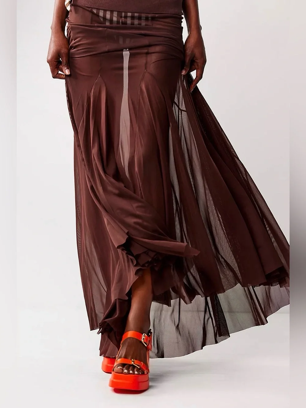 🧡NWOB Free People Pamela Double Stack Platform Heels- In Permission 🧡Made in Ita